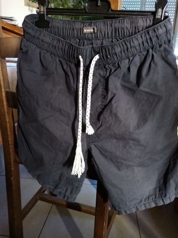 Short garçon bleu