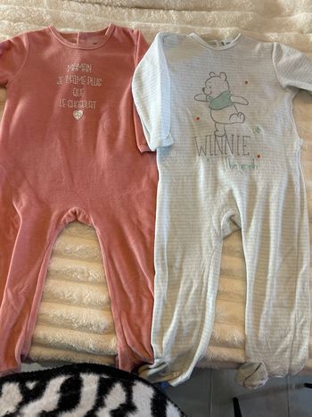 Lot pyjamas 1 pièce 