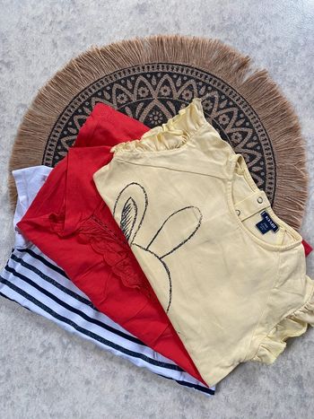 Lot tshirts fille Kiabi