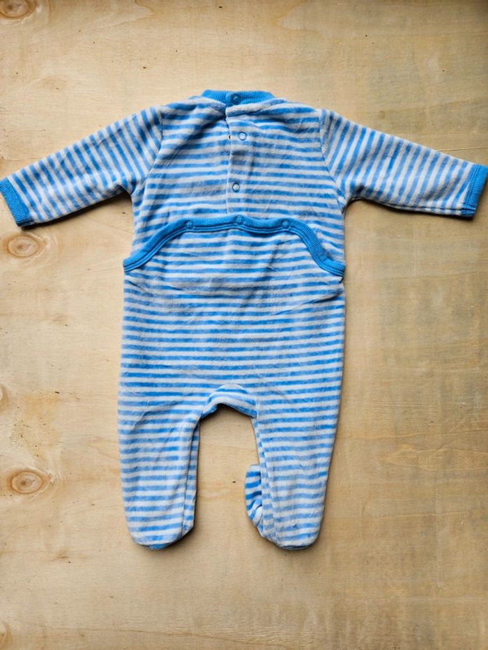 Pyjama velours bébé 3 mois - photo numéro 2