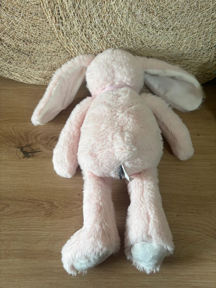 Doudou lapin foulard rose atmosphera - photo numéro 3