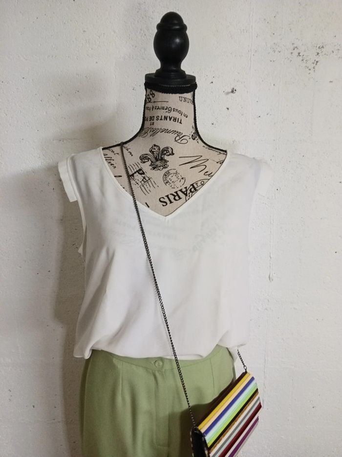 pantalon jambes larges taille 38 tbe - photo numéro 4