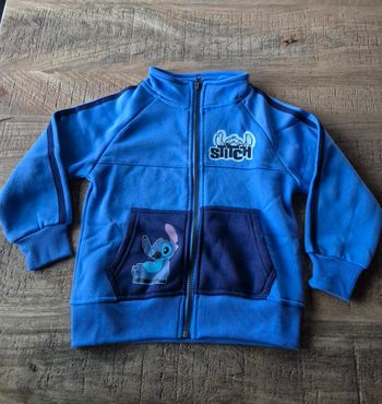 Gilet Zippé Garçon Stitch Bleu 4 ans