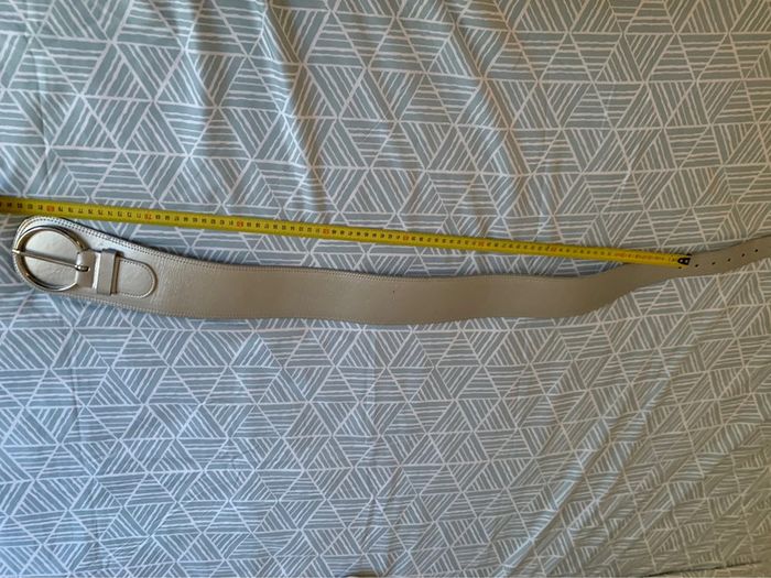 Ceinture large ceinturon argenté - photo numéro 5