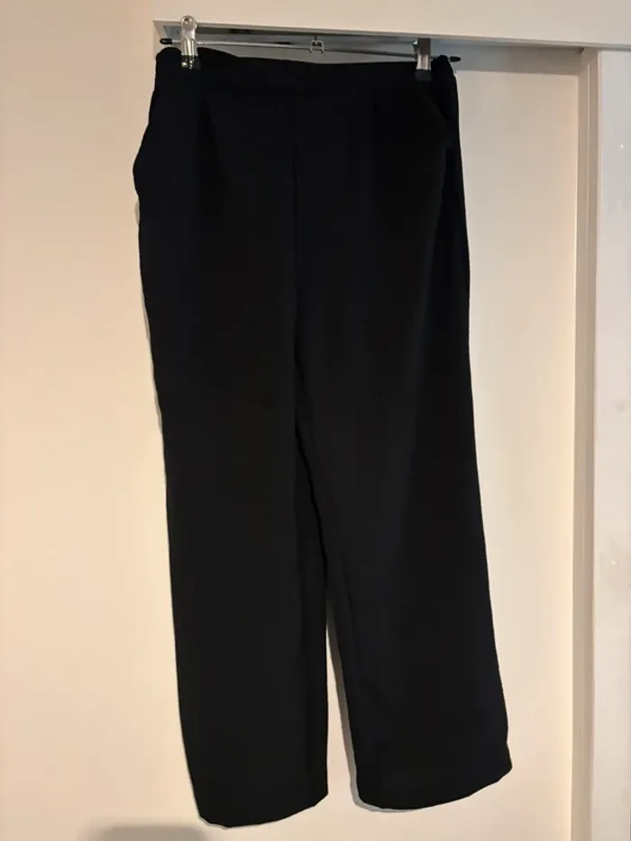 Pantalon noir fluide taille élastique – T 34 - photo numéro 2