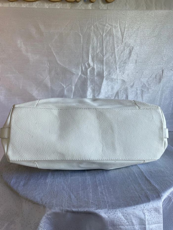 Sac blanc en cuir - Très bon état - photo numéro 5
