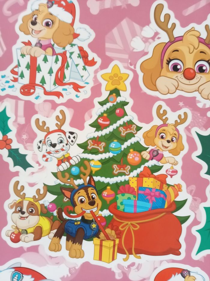 Fiche stickers fenêtre Noël Pat patrouille - photo numéro 3