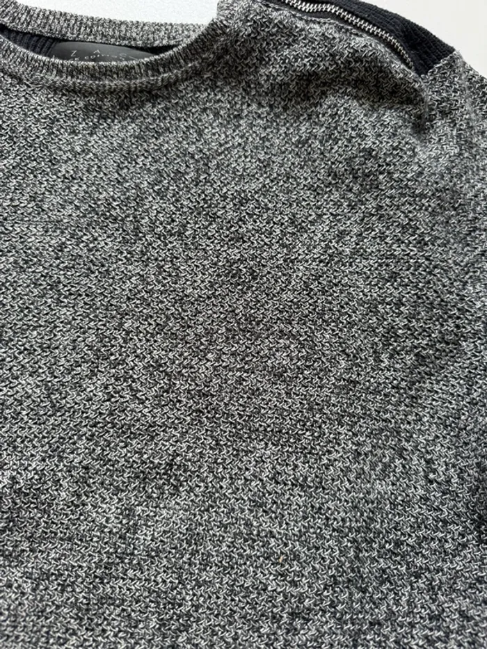 Pull gris chiné Izac / Pull en maille - photo numéro 4