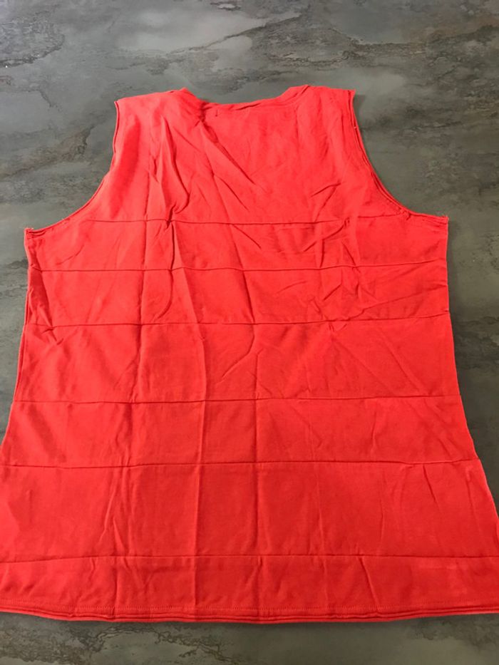 Débardeur rouge marque sandwich taille L - photo numéro 2