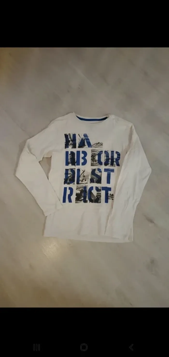 Haut blanc, manches longues - Cargo - taille M