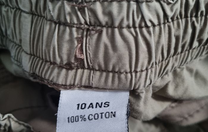 Pantacourt kaki multiples poches 10ans - photo numéro 5