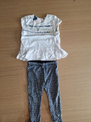 Tee shirt réversible ikks et son legging