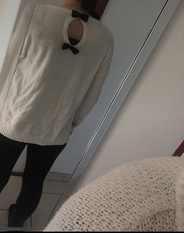 Pull blanc - photo numéro 2