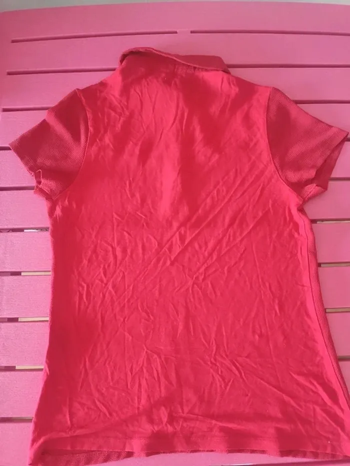 Tee-shirt Naf Naf rouge dentelle - photo numéro 5