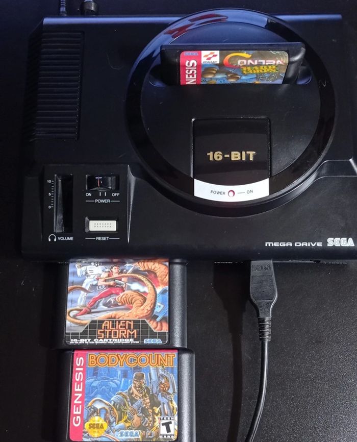 😍Sega Megadrive dezonée complète avec contra alien storm et body count - photo numéro 2