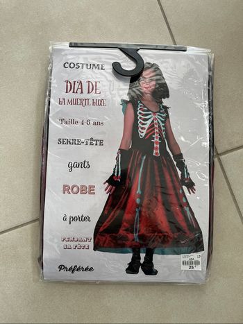 Déguisement fille Halloween dia de la muerte