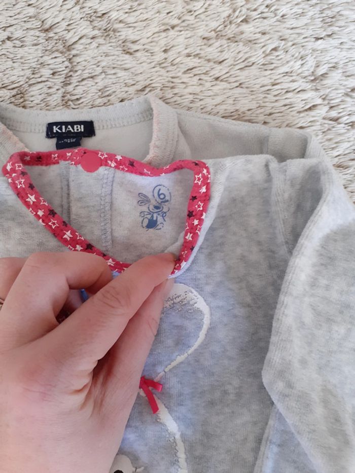 Lot de 5 pyjamas velours 6 mois - photo numéro 10