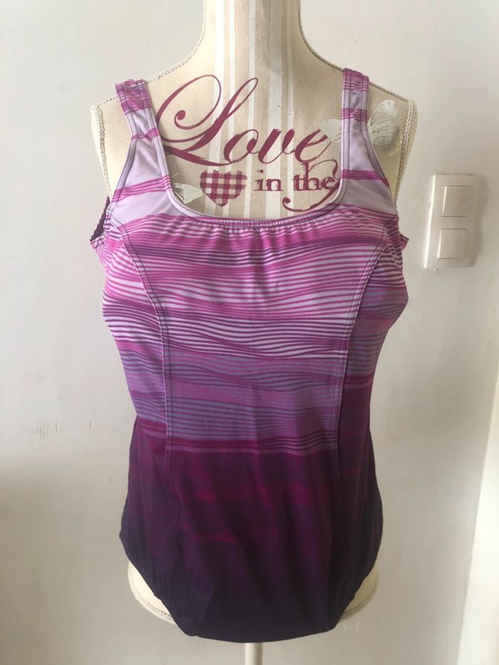 Maillot de bain ombre violet tribord taille 50 très bon état