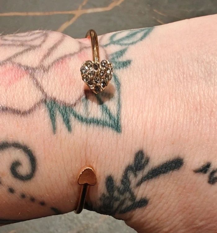 Bracelet jonc coeurs - photo numéro 4