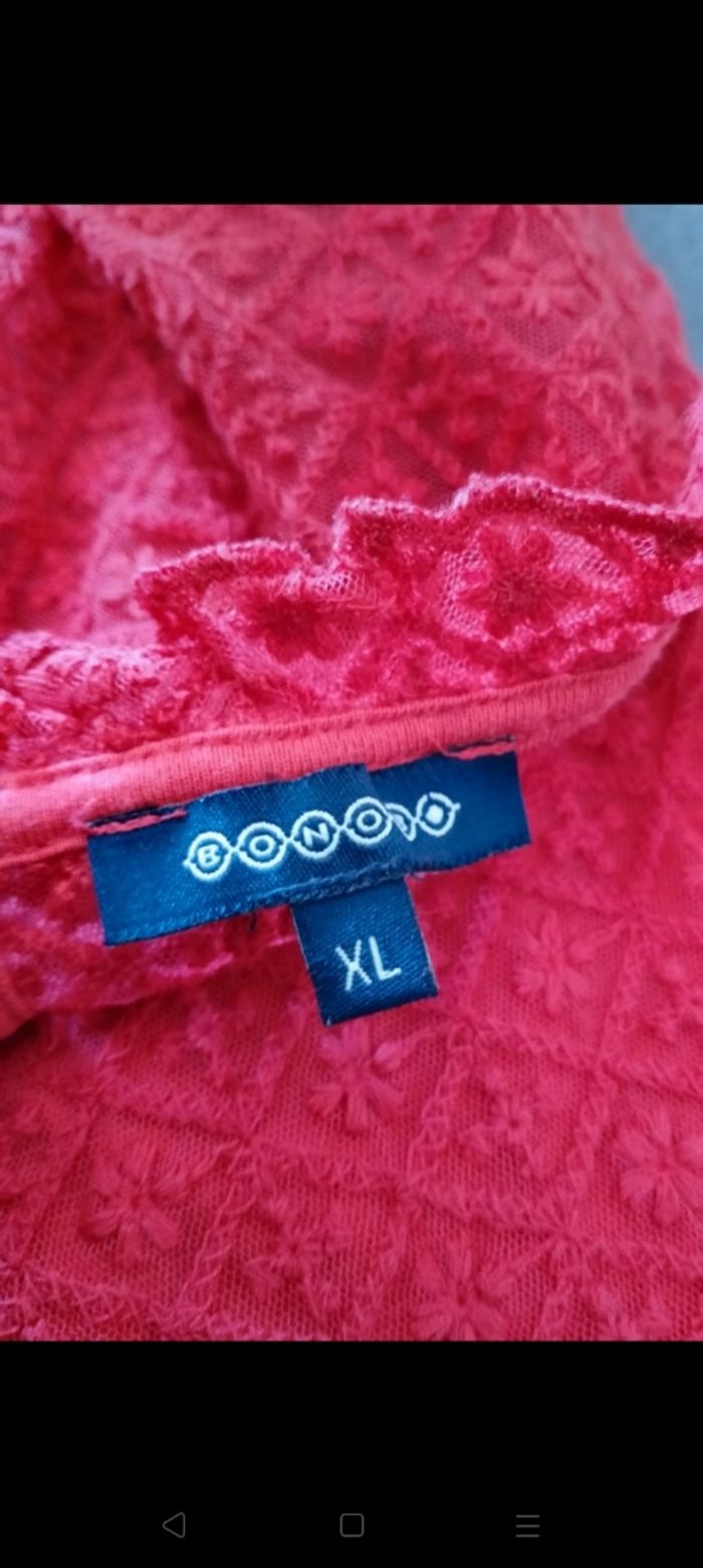 Blouse rouge manches courtes Bonobo - photo numéro 6