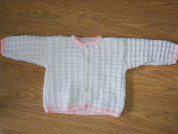 Gilet type brassière en laine 6 mois neuve