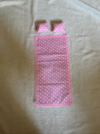 Ensemble couverture et coussins pour barbie Neuf