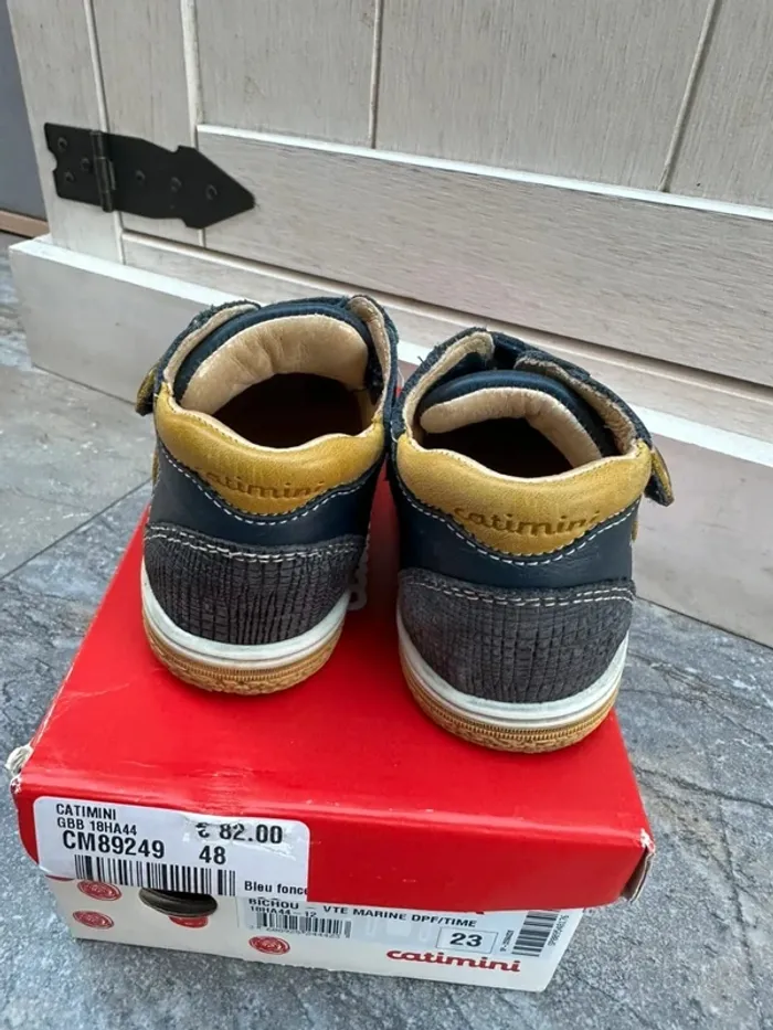 Chaussures Catimini 23 bleu marine - photo numéro 7