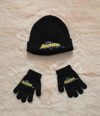 Ensemble bonnet et gants batman