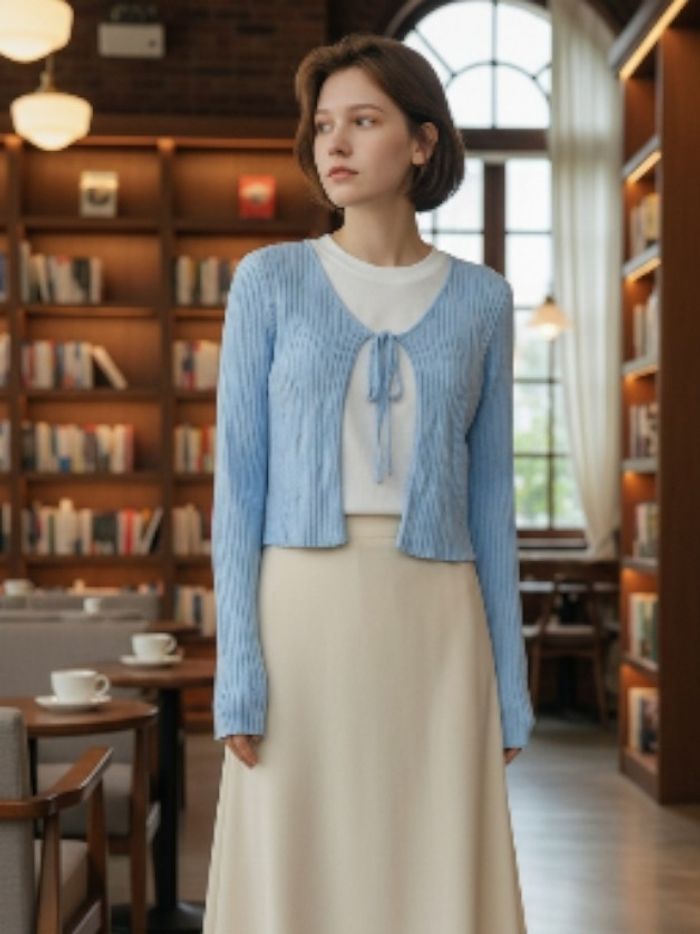 gilet bleu ciel femme Pimkie taille S