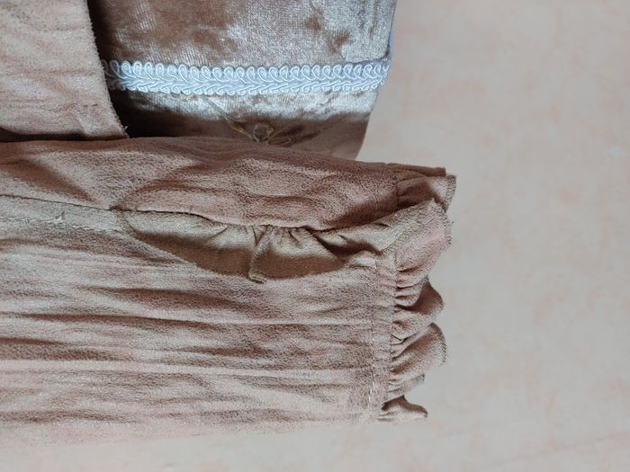 Veste Jacqueline Riu suédine beige taille 38 - photo numéro 4