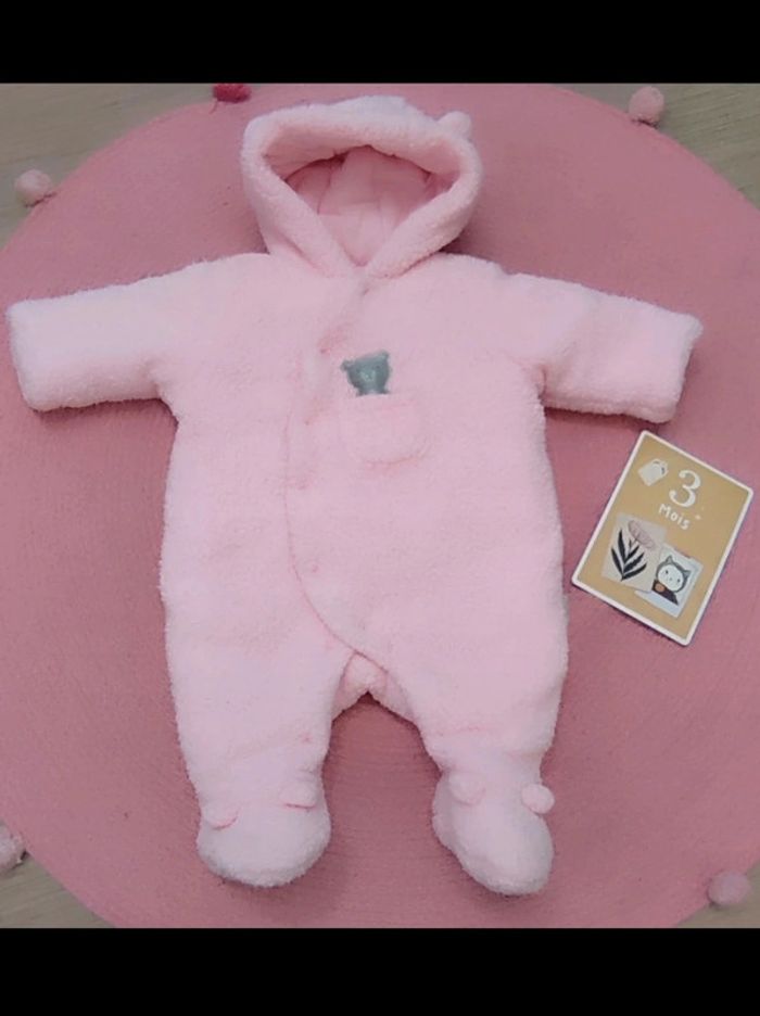 Combi pilote / combi de ski bébé fille 3 mois