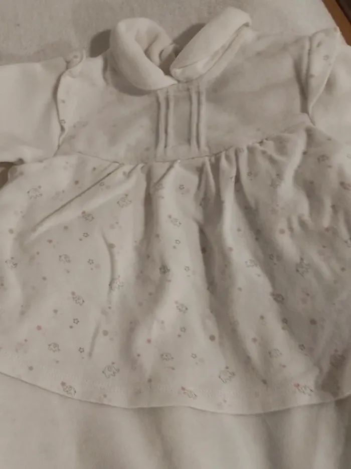 Pyjamas velours - 6 Mois - Fille - photo numéro 4