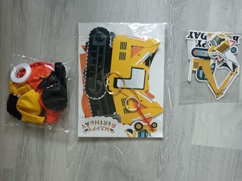 Lot de décoration theme chantier 