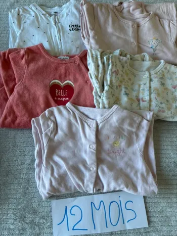 Lot de 5 pyjama fille 1 pièce