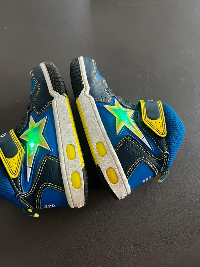 Geox J7447A- Gregg- Navy/lime- Basket montante - photo numéro 6