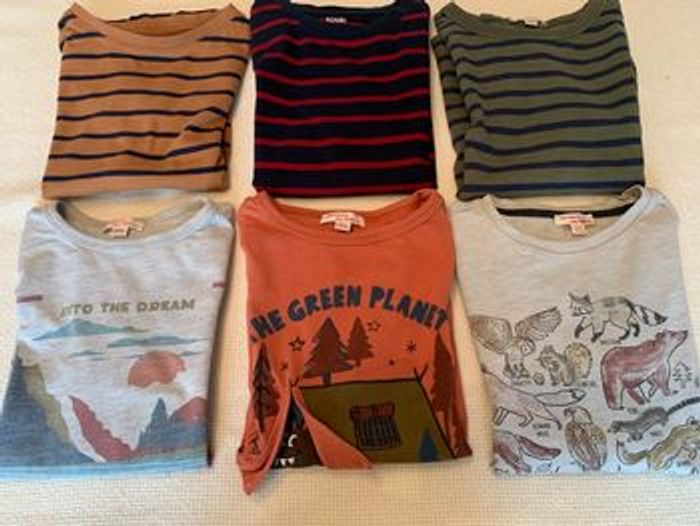 Lot de 6 t-shirts m.longues