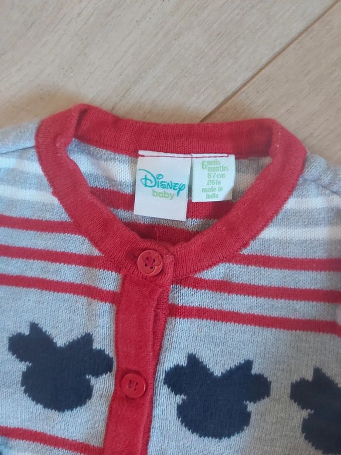 Ensemble combinaison et gilet fille Minnie Disney 6 mois comme neuf (78) - photo numéro 4