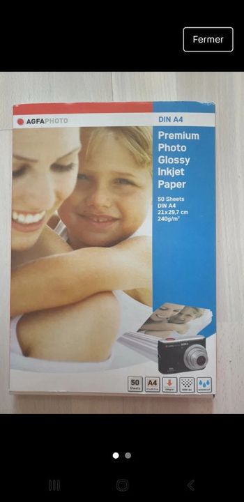 Magnifique papier photo a 4 neuf