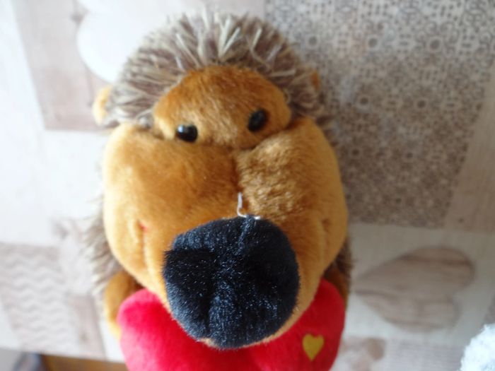 peluche hérisson amour - photo numéro 3