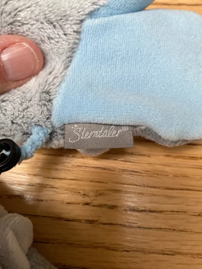 Moufles enfant Stentaler bleu et grise - photo numéro 3