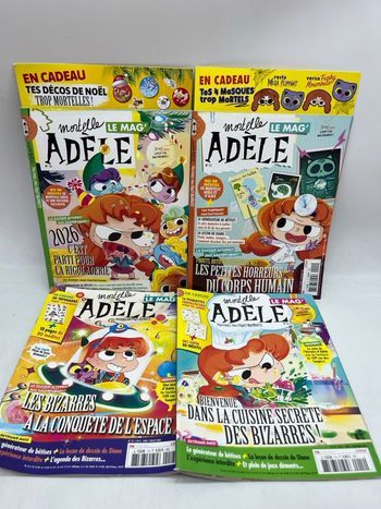 Lot de 4 livres d'activité Magazines Jeu Mortelle Adéle le mag' BD Neuf