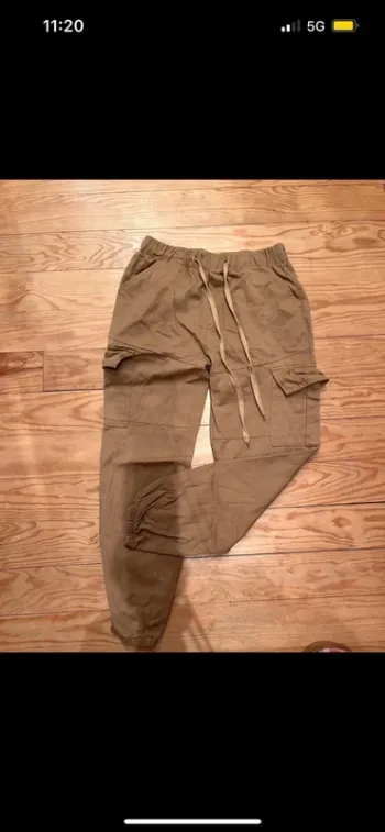 Pantalon cargo beige