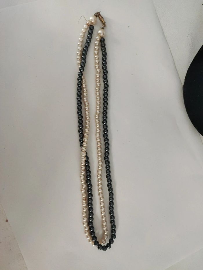 Collier de perles double rang - photo numéro 2