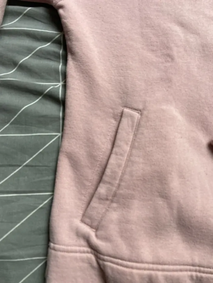 Sweat veste molleton rose - photo numéro 2
