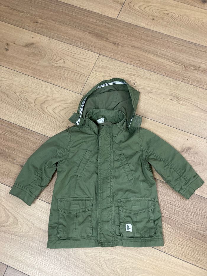 Veste kaki mi saison à capuche amovible