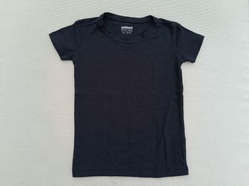 T-shirt uni noir Zeeman 98-104cm