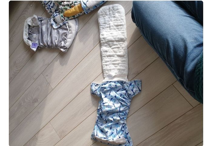 22 couches lavables + insert + voiles + sac à couche - photo numéro 3