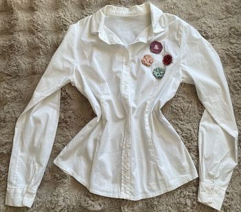Chemise Féminine Blanche Taille S/36 Made IN Italy 