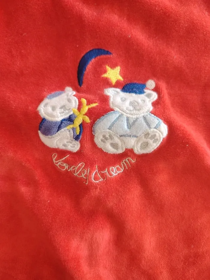 Pyjama velours 1 pièce - photo numéro 2