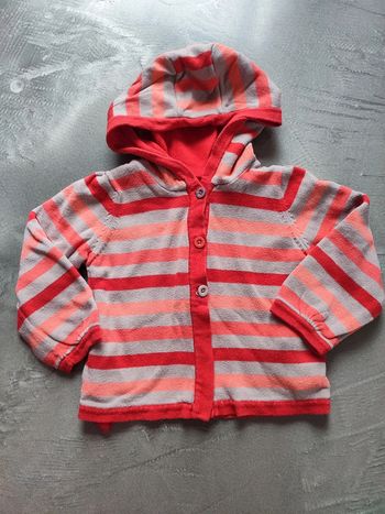 Gilet à capuche 3 ans Vertbaudet réversible